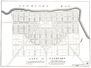 1818 Map Of Sandusky - Erie County Ohio Historical Society