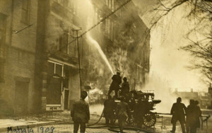 Washington Building Mahala Block Fire - Erie County Ohio Historical Society