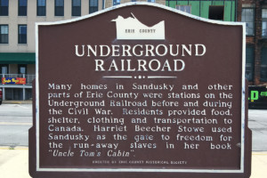 Underground Railroad Marker - Erie County Ohio Historical Society